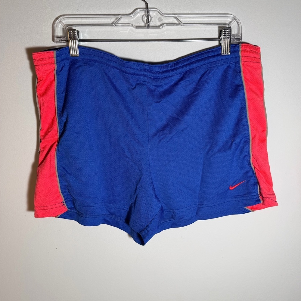 Nike Royal Blue Shorts with Pink Highlights
